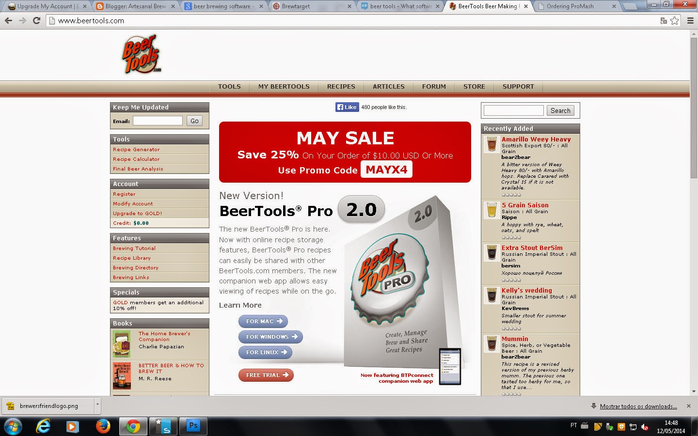 Promash brewing software